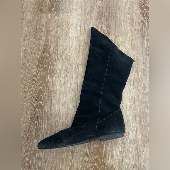Vintage suede flat boots size 7 - Picture 2 of 4